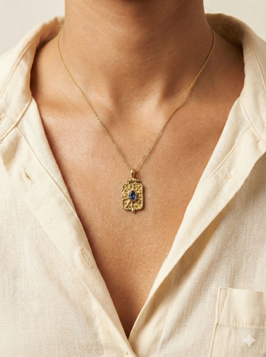 Ciondolo Granulato Zaffiro