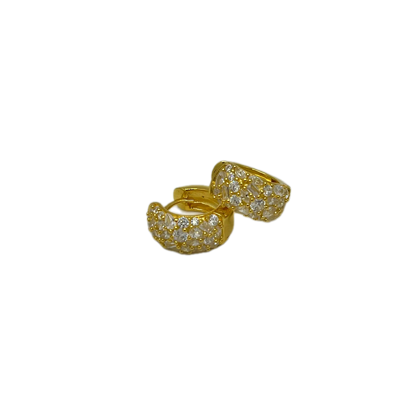 Orecchini a cerchietto con zirconia cubica
