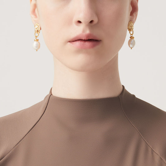 ORECCHINI LEONE E PERLA - GIOVANNI RASPINI