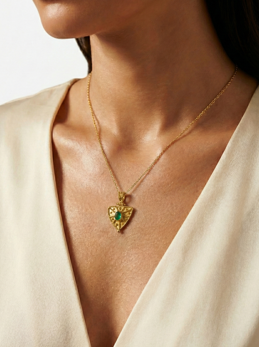 Ciondolo Granulato Smeraldo