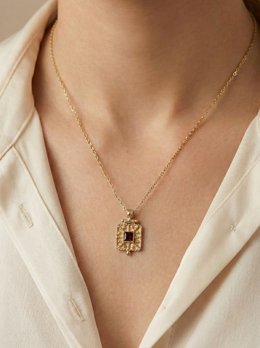 Ciondolo Granulato Granato