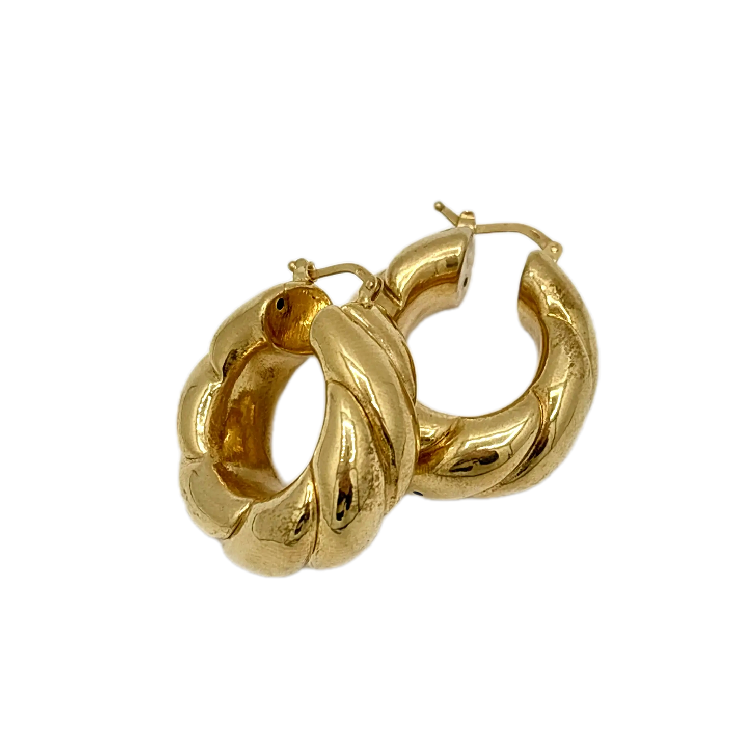 Orecchini a cerchio torchon