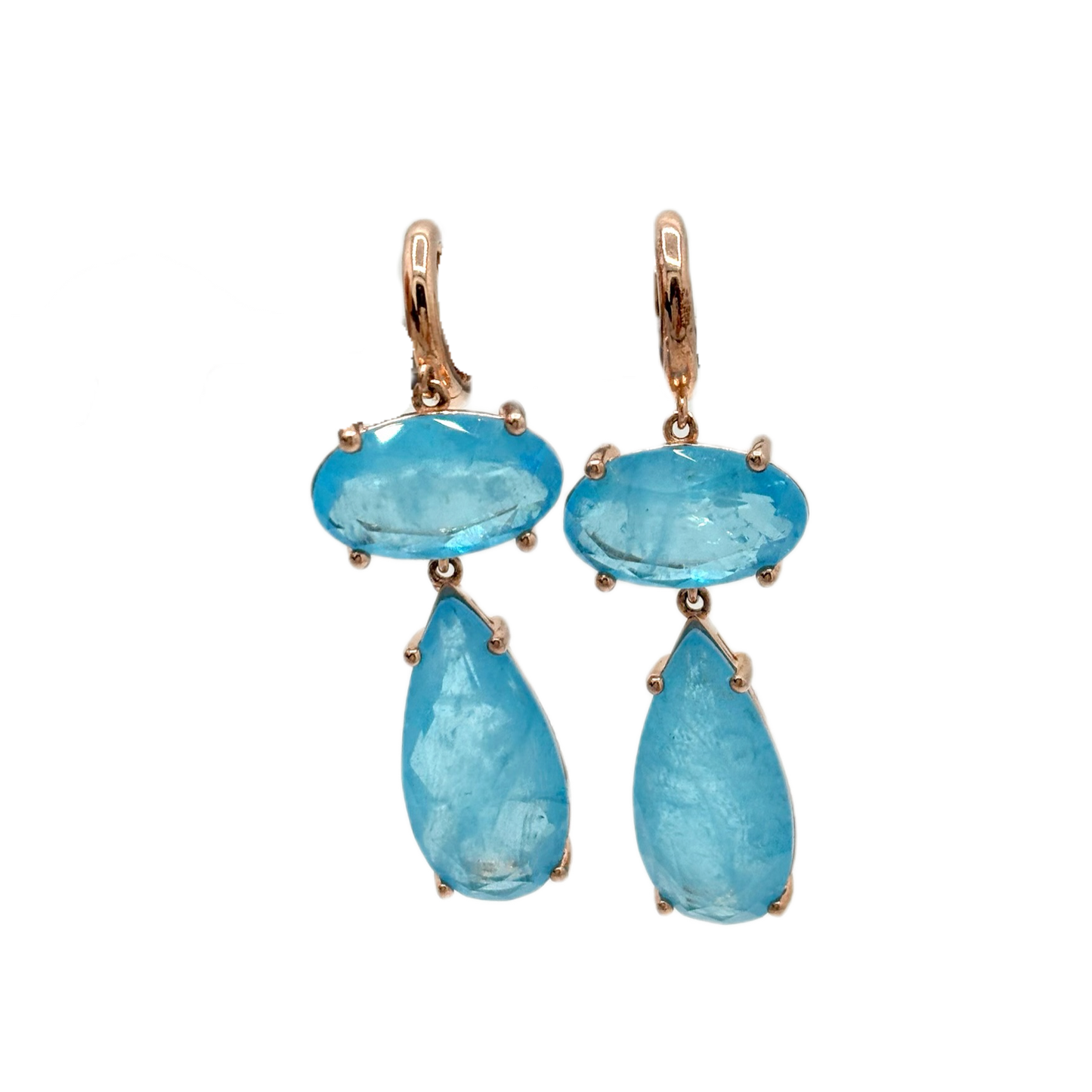 Orecchini con quarzo azzurro
