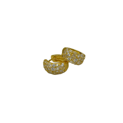 Orecchini a cerchietto con zirconia cubica