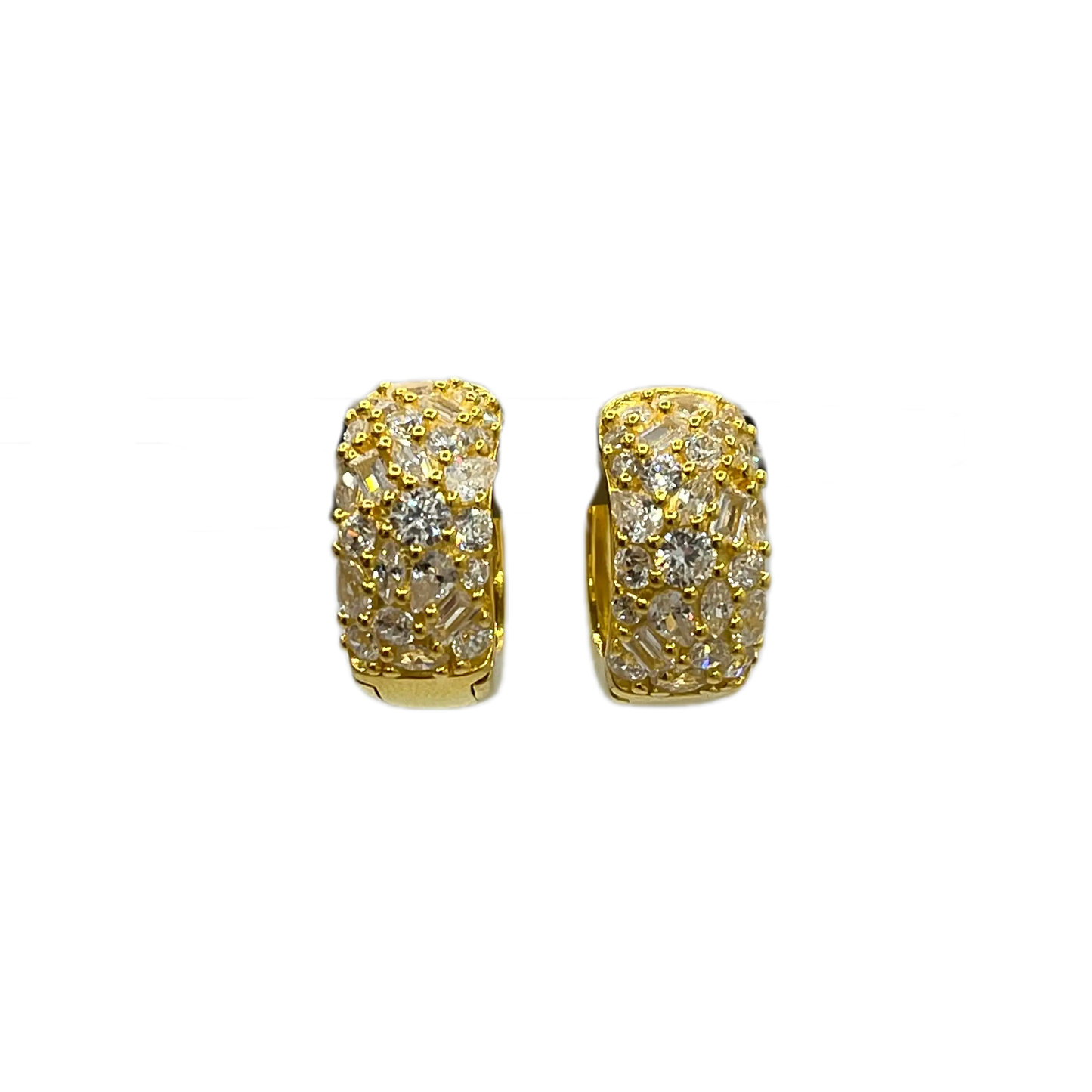 Orecchini a cerchietto con zirconia cubica