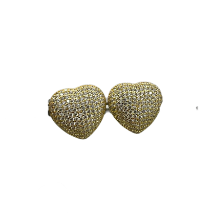 Orecchini a cuore con zirconia cubica