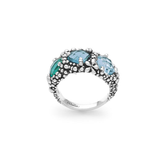 ANELLO TRILOGY BLUE IVY - GIOVANNI RASPINI