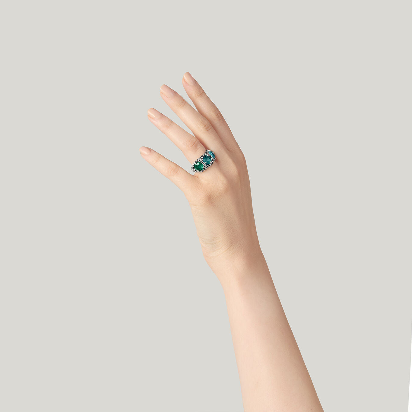 ANELLO TRILOGY BLUE IVY - GIOVANNI RASPINI