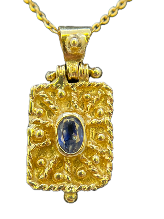 Ciondolo Granulato Zaffiro