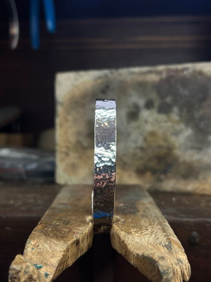 Bracciale martellato in Argento