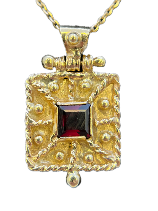 Ciondolo Granulato Granato