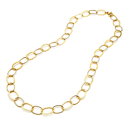 COLLANA MAGLIA OVALE ALTERNATA - GIOVANNI RASPINI